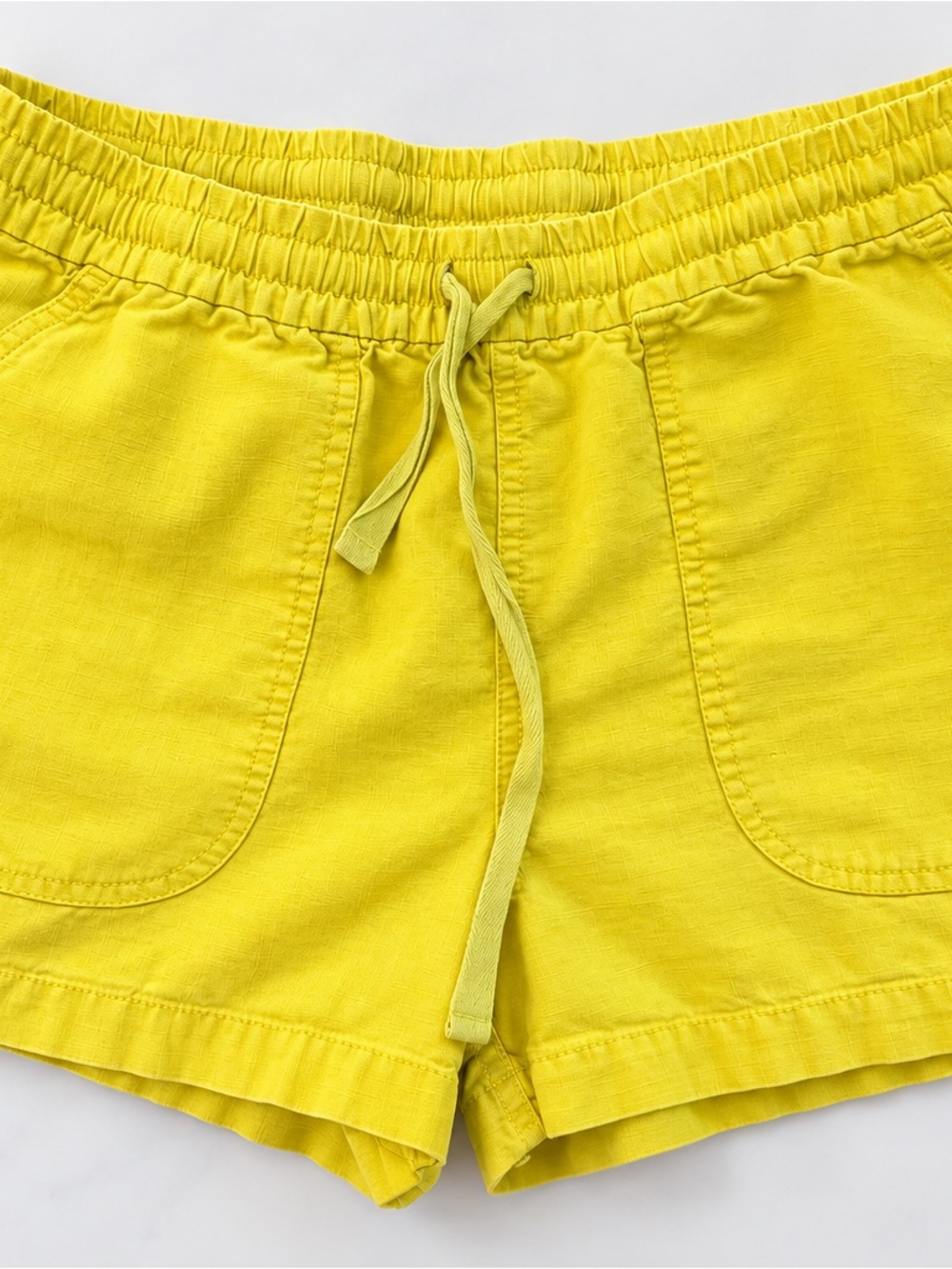 J. Crew Bright Yellow Drawstring Athletic Shorts